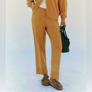 Free People Beach Solar Sweater Pants Only in Golden Heather Size XS